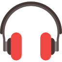 Icon of a headset for music