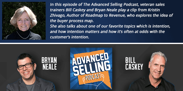 Banner for the Advanced Selling Podcast featuring Kristin Zhivago