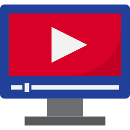 Icon of a video screen