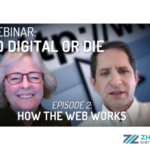 Banner from the Go Digital or Die Podcast featuring Kristin Zhivago and Frank Zinghini
